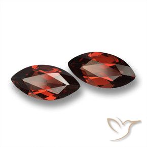 3.96 карата, натуральный Мерло Красный Пироп Гранат, Маркиза, VVS-VS