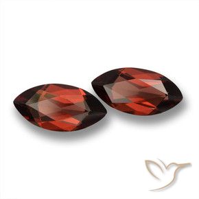 3.99 карата, натуральный Темно-красный Пироп Гранат, Маркиза, VVS-VS