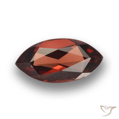 1.89ct Натуральный Мерло Красный Пироп Гранат, Маркиза, VVS-VS