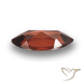 1.89 карата, натуральный Мерло Красный Пироп Гранат, Маркиза, VVS-VS