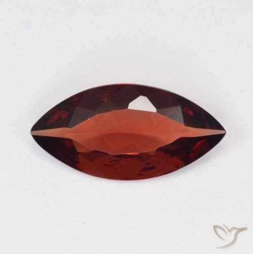 1.35ct Натуральный Сангрия красная Пироп Гранат, Маркиза, Чистота VVS