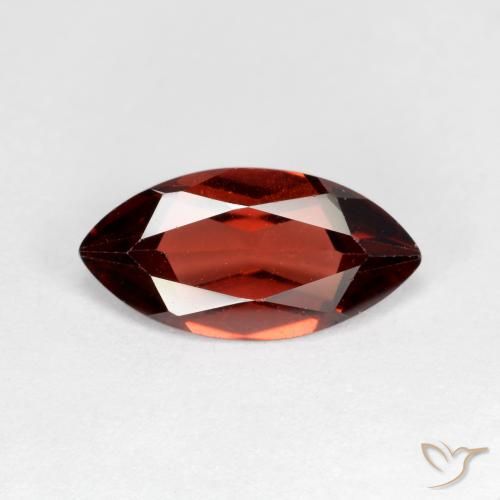 1.22ct Натуральный Темно-красный Пироп Гранат, Маркиза, VVS-VS