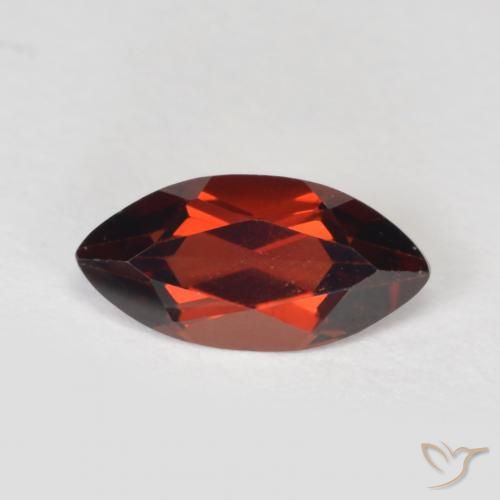 1.21ct Натуральный Темно-красный Пироп Гранат, Маркиза, VVS-VS