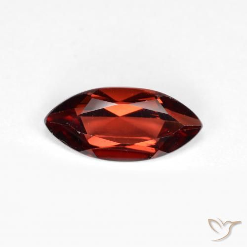 1.09ct Натуральный Мерло Красный Пироп Гранат, Маркиза, VVS-VS