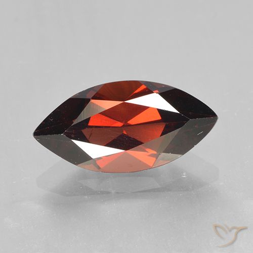 2.05ct Натуральный Глубокий алый красный Пироп Гранат, Маркиза, VVS-VS