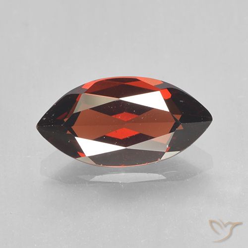 2.08ct Натуральный Мерло Красный Пироп Гранат, Маркиза, VVS-VS
