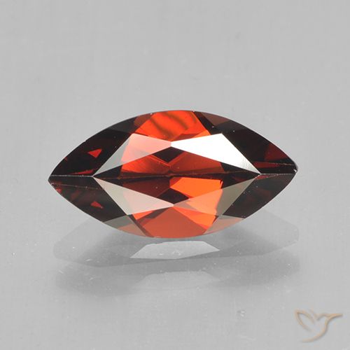 1.84ct Натуральный Сангрия красная Пироп Гранат, Маркиза, VVS-VS