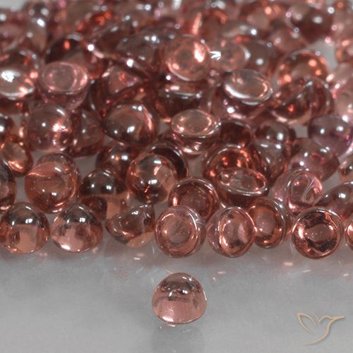 0.07ct Натуральный Алый красный тон Пироп Гранат, Круглый, Прозрачный