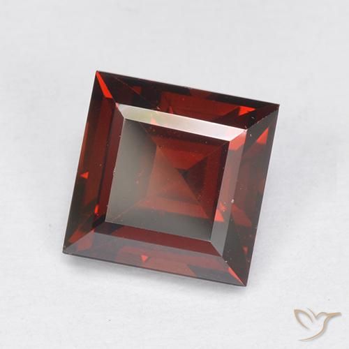 2.29ct Натуральный Глубокий кроваво-красный Пироп Гранат, Квадрат, VVS-VS