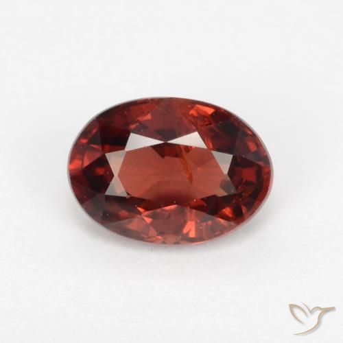 1.06ct Натуральный Смородина красная Пироп Гранат, Овал, VS-SI