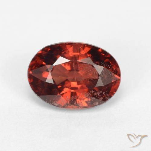1.20ct Натуральный Темно-красный Пироп Гранат, Овал, VS-SI
