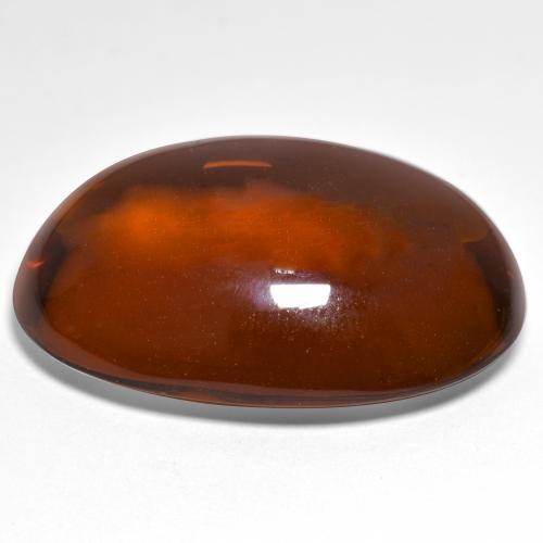 46.09 карата, натуральный Средний красный Пироп Гранат, Овал, Прозрачный