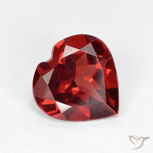 1.80ct Натуральный Средний красный Пироп Гранат, Сердце, Чистота VVS