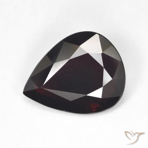 4.28ct Натуральный Красное дерево Пироп Гранат, Форма груши, Чистота VVS