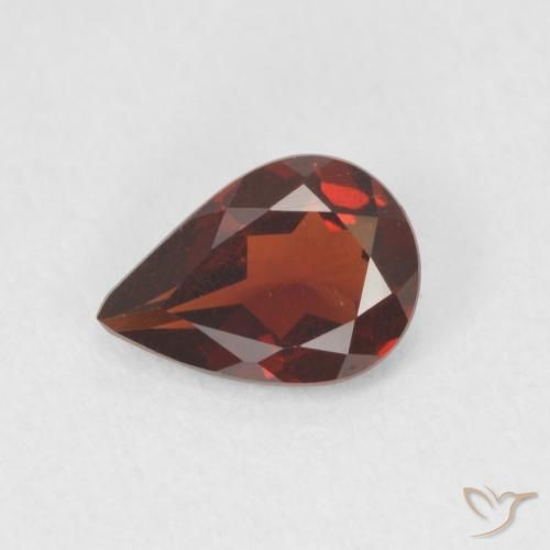 0.73ct Натуральный Сангрия красная Пироп Гранат, Форма груши, VVS-VS