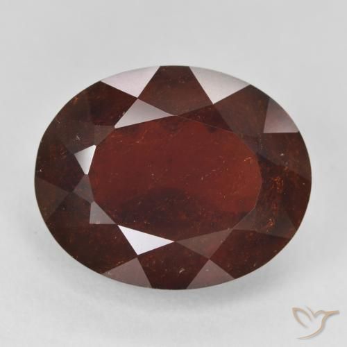 21.11ct Натуральный Темно-красный Пироп Гранат, Овал, VS-SI