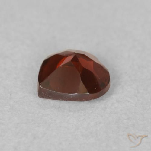 0.50 карата, натуральный Средний красный Пироп Гранат, Сердце, VVS-VS