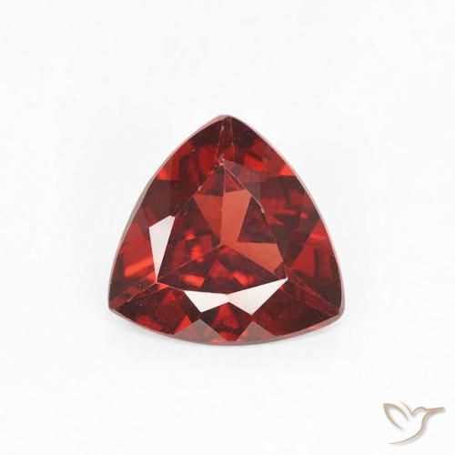 0.68ct Натуральный Сангрия красная Пироп Гранат, Триллион, VVS-VS