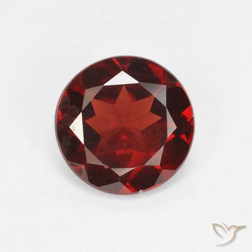 1.30ct Натуральный Средний красный Пироп Гранат, Круглый, Чистота VS