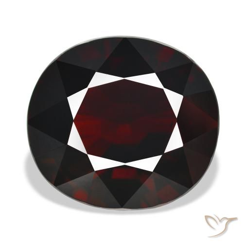 21.03ct Натуральный Черновато-красный Пироп Гранат, Овал, IF