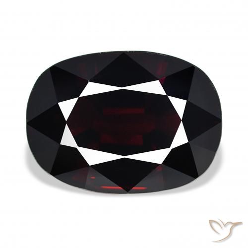 16.73ct Черновато-красный Пироп Гранат, Подушка, IF