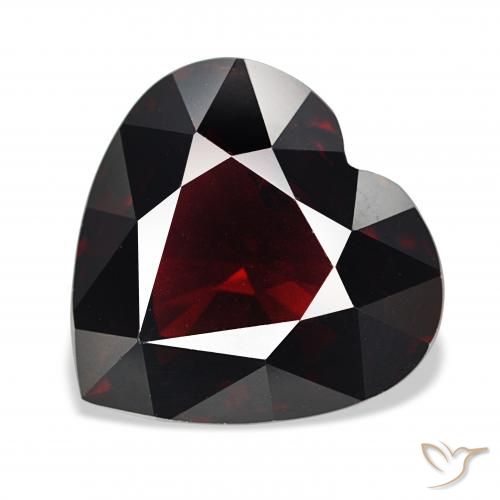 16.80ct Натуральный Темно-красный Пироп Гранат, Сердце, Чистота VS