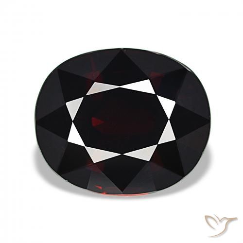 11.06ct Темно-красный Пироп Гранат, Овал, Чистота VVS