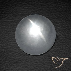 8.80ct Натуральный Белый Кварц Кошачий Глаз, Круглый, Прозрачный