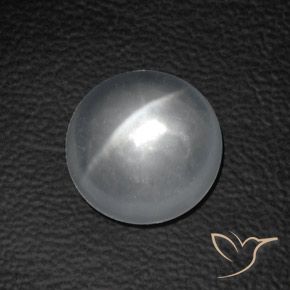 8.34ct Натуральный Белый Кварц Кошачий Глаз, Круглый, Прозрачный