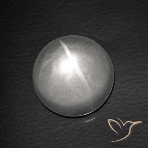 8.13ct Натуральный Белый Кварц Кошачий Глаз, Круглый, Прозрачный