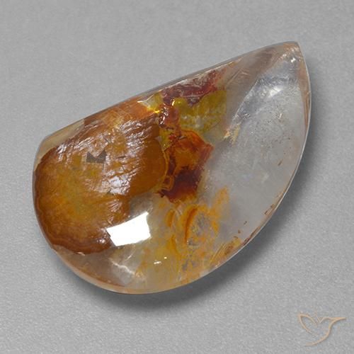 16.81ct Натуральный Многоцветный Кварц с марказитом, причудливая, Прозрачный