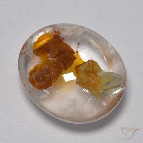 8.07ct Натуральный Многоцветный Кварц с марказитом, Овал, Прозрачный