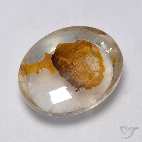 9.04ct Натуральный Многоцветный Кварц с марказитом, Овал, Прозрачный
