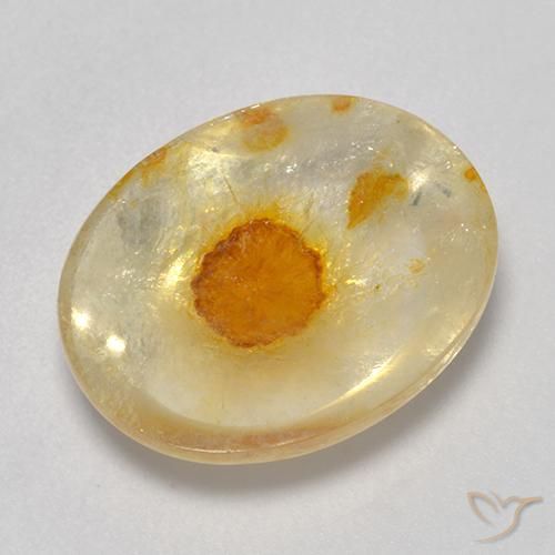 7.97ct Натуральный Многоцветный Кварц с марказитом, Овал, Прозрачный