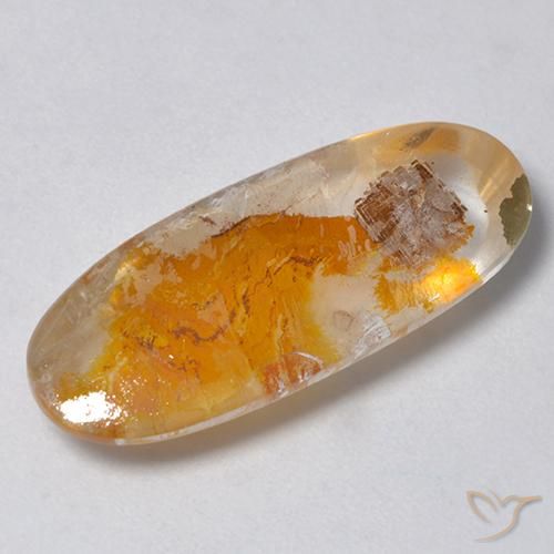 9.59ct Натуральный Многоцветный Кварц с марказитом, Овал, Прозрачный