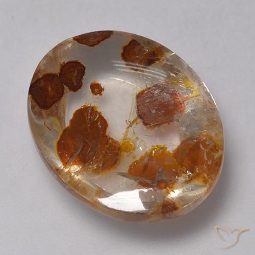 9.52ct Натуральный Многоцветный Кварц с марказитом, Овал, Прозрачный