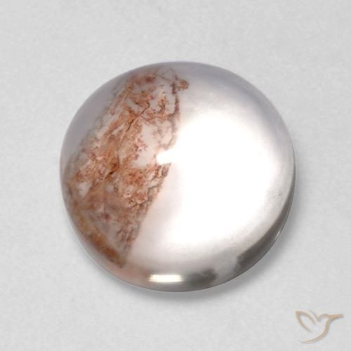 5.76ct Натуральный Многоцветный Кварц с марказитом, Круглый, Прозрачный