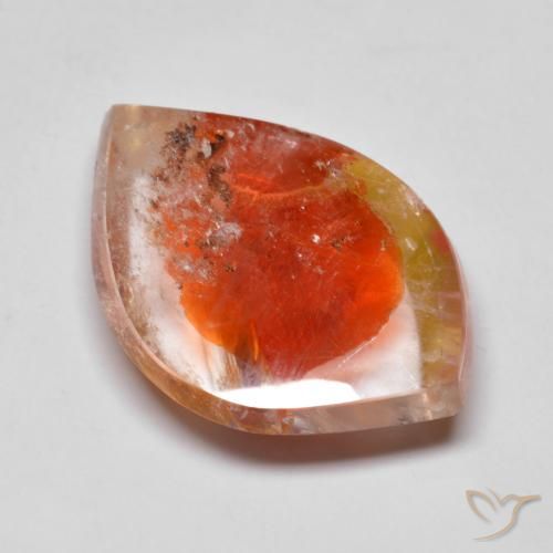 14.85ct Натуральный Многоцветный Кварц с марказитом, причудливая, Прозрачный
