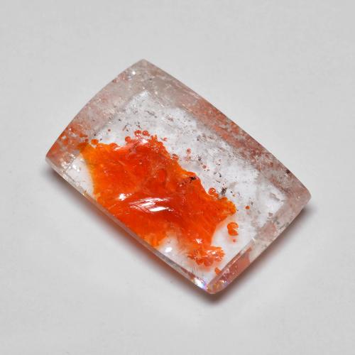 6.46 карата, натуральный Многоцветный Кварц с марказитом, Огранка Багет, Прозрачный