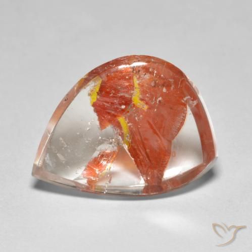 8.89ct Натуральный Многоцветный Кварц с марказитом, причудливая, Прозрачный