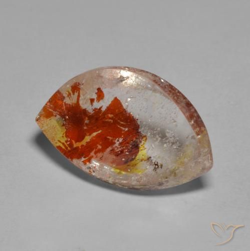 6.92ct Натуральный Многоцветный Кварц с марказитом, причудливая, Прозрачный