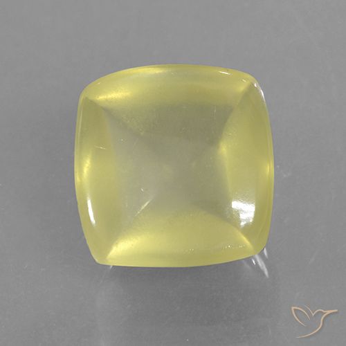8.86ct Натуральный Светло-желтый Кварц, Подушка, Полупрозрачный