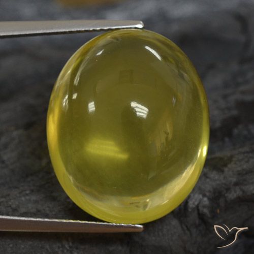33.52ct Натуральный Светло-желтый Кварц, Овал, Прозрачный