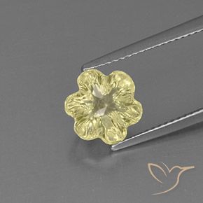 2.83ct Натуральный Палевый Кварц, Огранка Цветок, Прозрачный