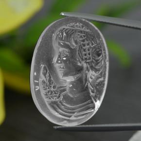 Натуральный белый кварц 24,34 карата необычная форма, прозрачный