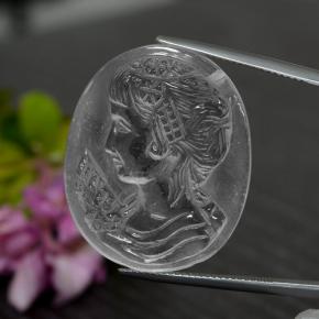 Натуральный белый кварц 33,01 карата необычная форма, прозрачный