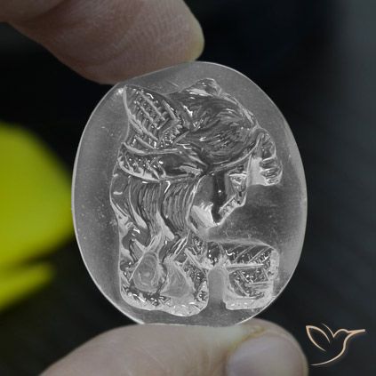 33.79ct Натуральный Ясно Белый Кварц, Овал, Прозрачный