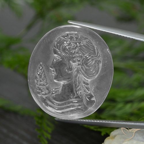 34.18ct Натуральный Ясно Белый Кварц, причудливая, Прозрачный