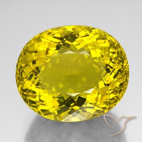 152.10ct Натуральный Шмель желтый Кварц, Овал, VVS-VS