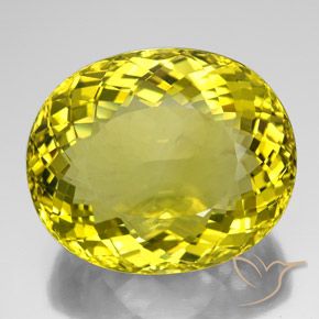 171.65ct Натуральный Ананас желтый Кварц, Овал, VVS-VS